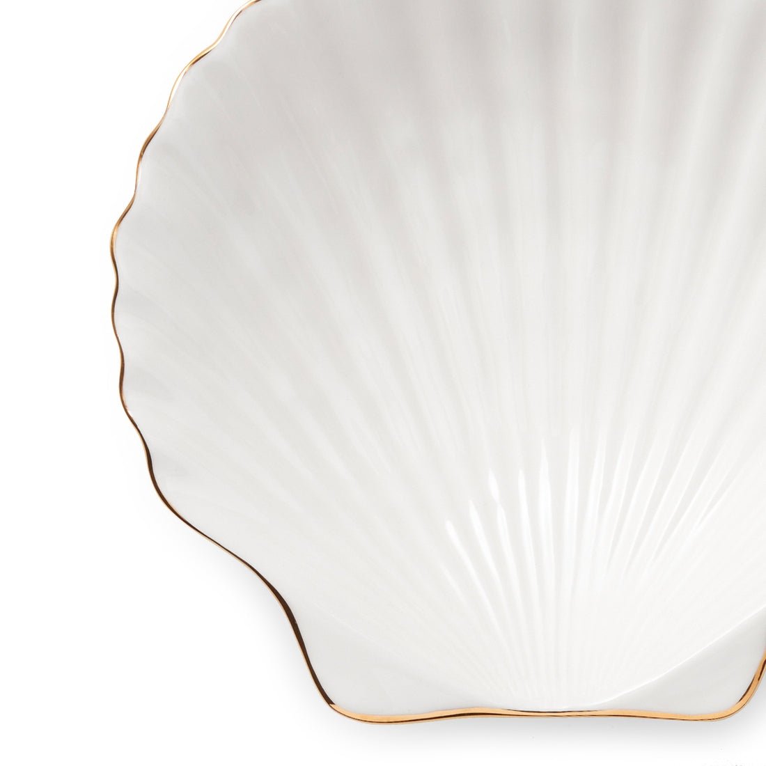 Shell Appetizer Plates Set of 4 by AERIN at Fig Linens and Home - Detail