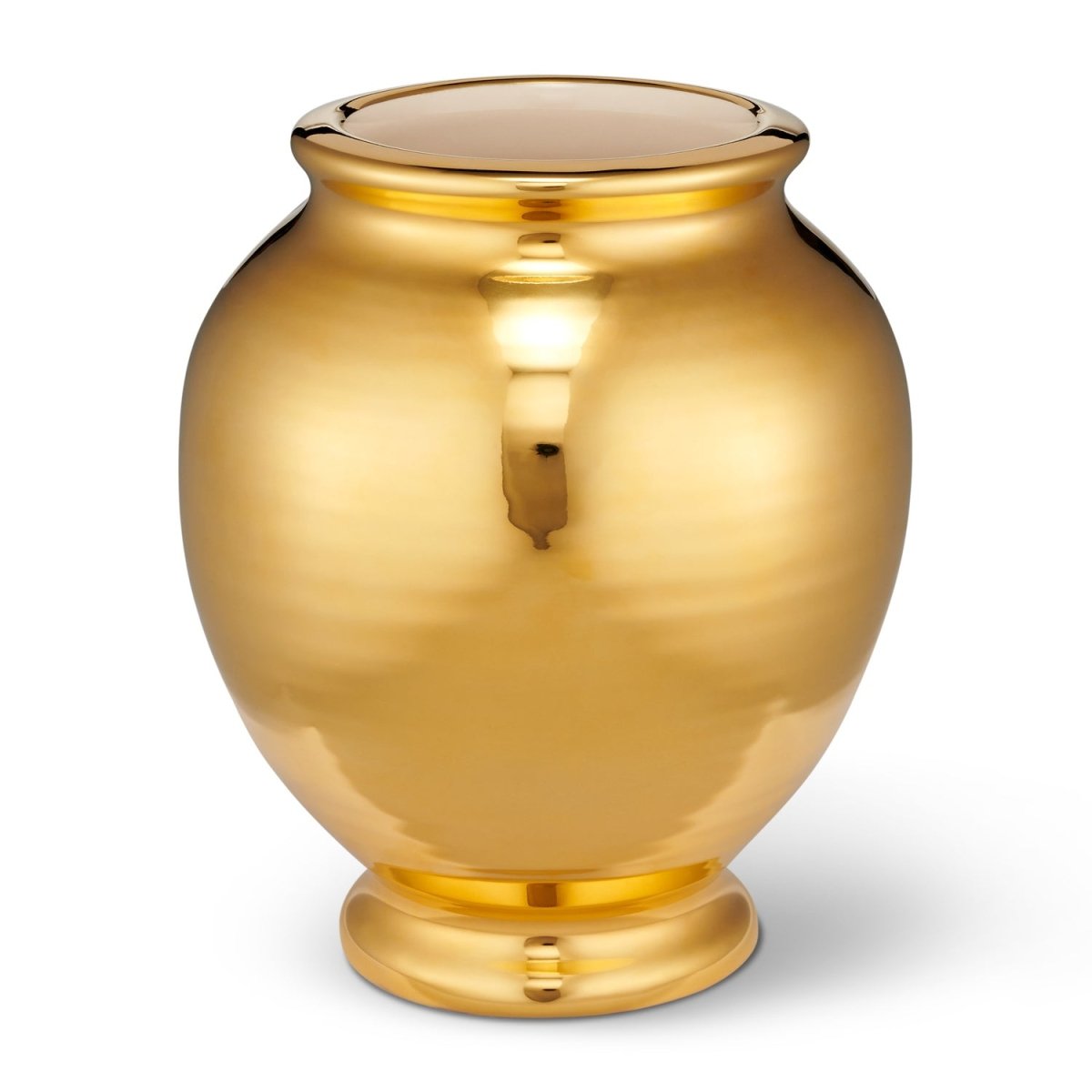 Siena Small Vase in Gold - AERIN Designer Decor at Fig Linens and Home