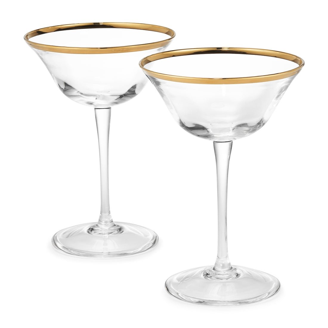 Sophia Crystal Coupes Set of Two by AERIN at Fig Linens and Home - View 2