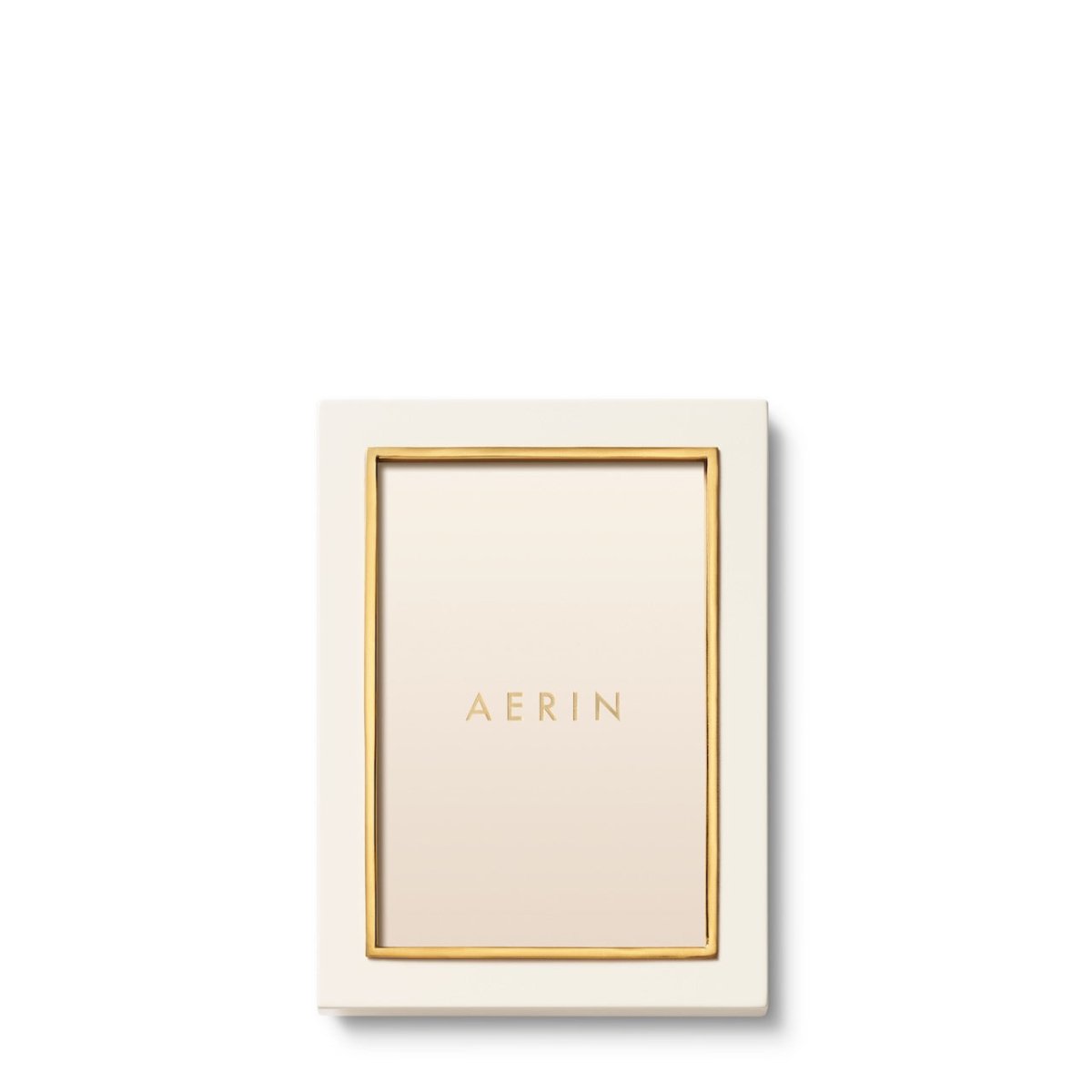 Varda Lacquer Frame in Cream - 4 x 6 by AERIN 5.2" x 7.2" x 1.0" Cream at FIG LINENS AND HOME 1