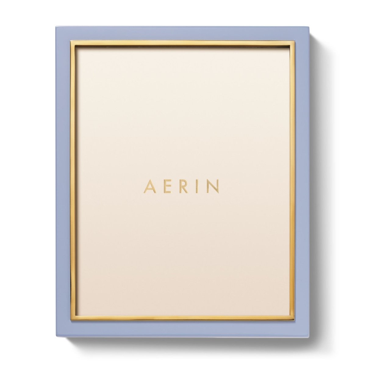 Varda Lacquer Frame in French Blue - 8 x 10 by AERIN 9.1" x 11.1" x 2.0" French Blue at FIG LINENS AND HOME 1