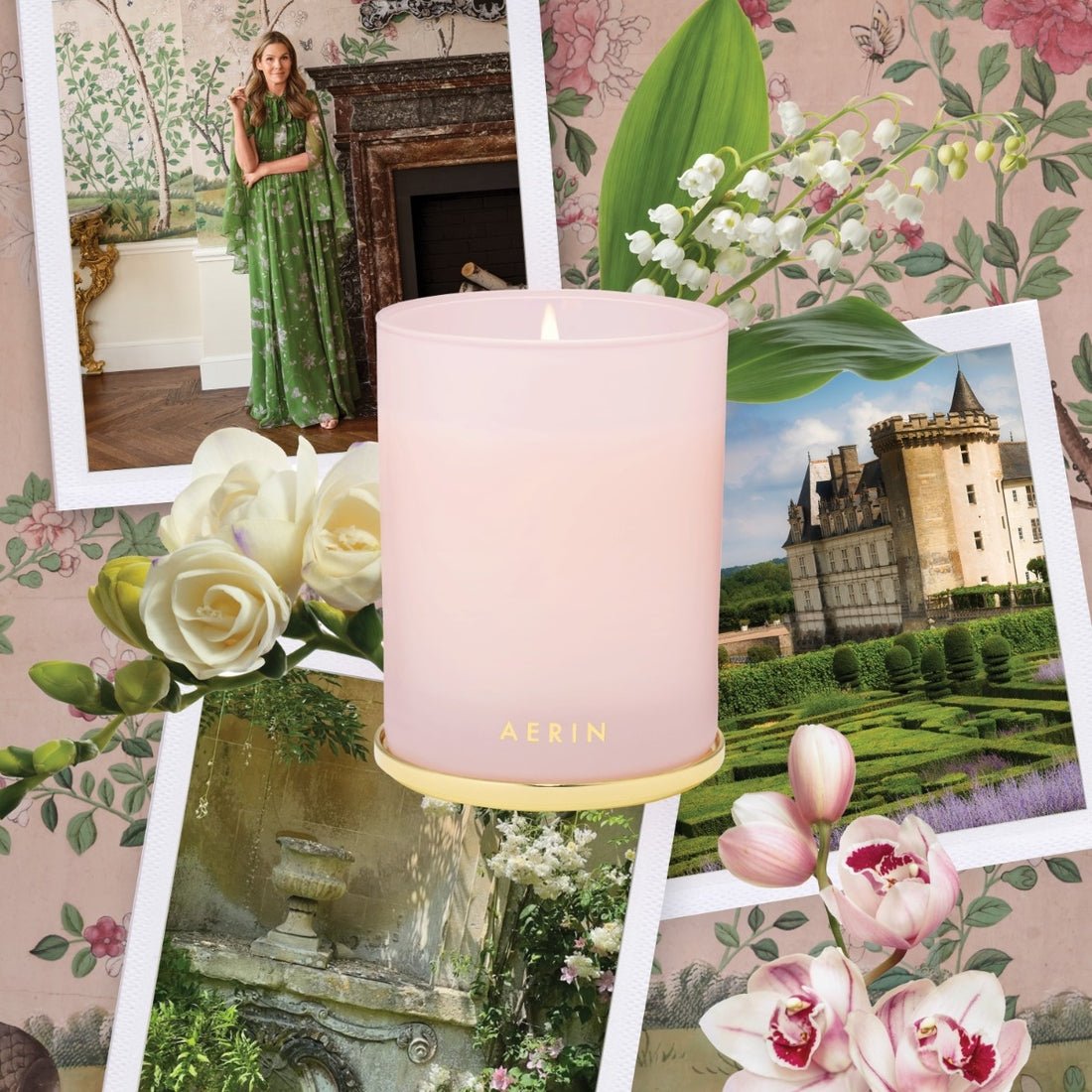 Villandry 9.5oz Candle by AERIN - Mood Board with Fragrance Notes