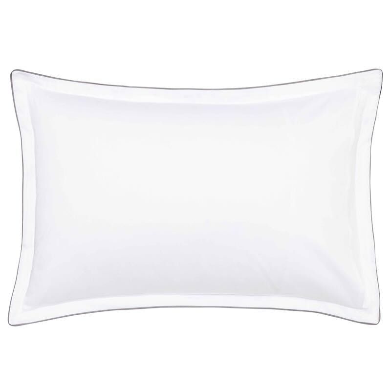 Reverse Side of Pillow Sham - Saison White Bedding Alexandre Turpault