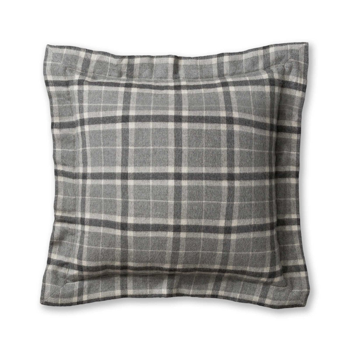 Aberdeen Euro Pillow Sham by Alicia Adams Alpaca - Dark Grey and Charcoal