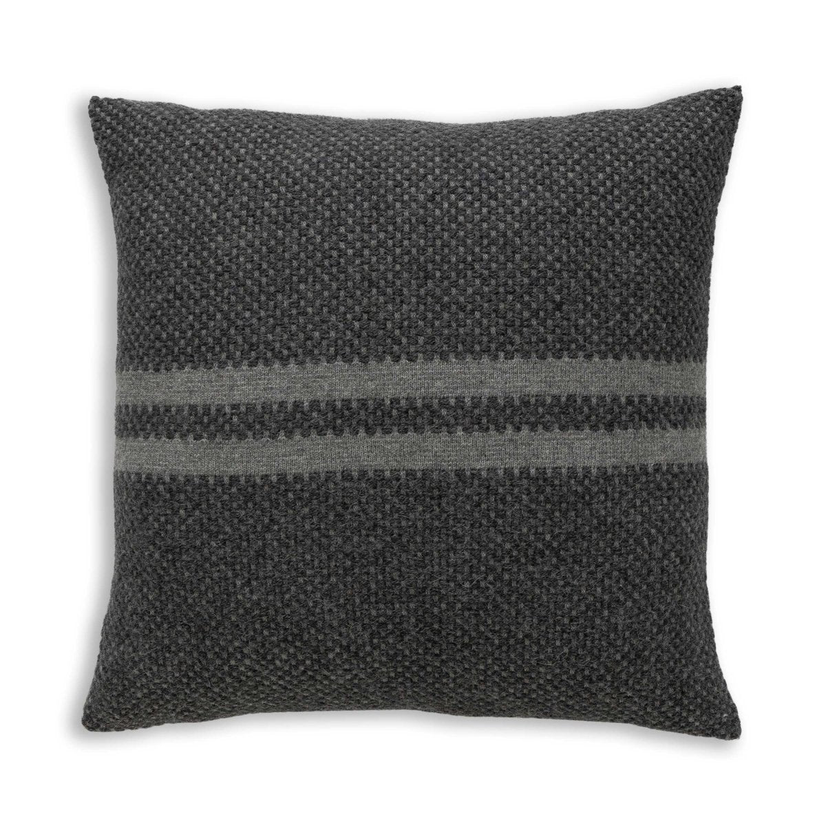 Big Sur Square Pillow in Grey / Light Grey | Alicia Adams Alpaca at Fig Linens and Home