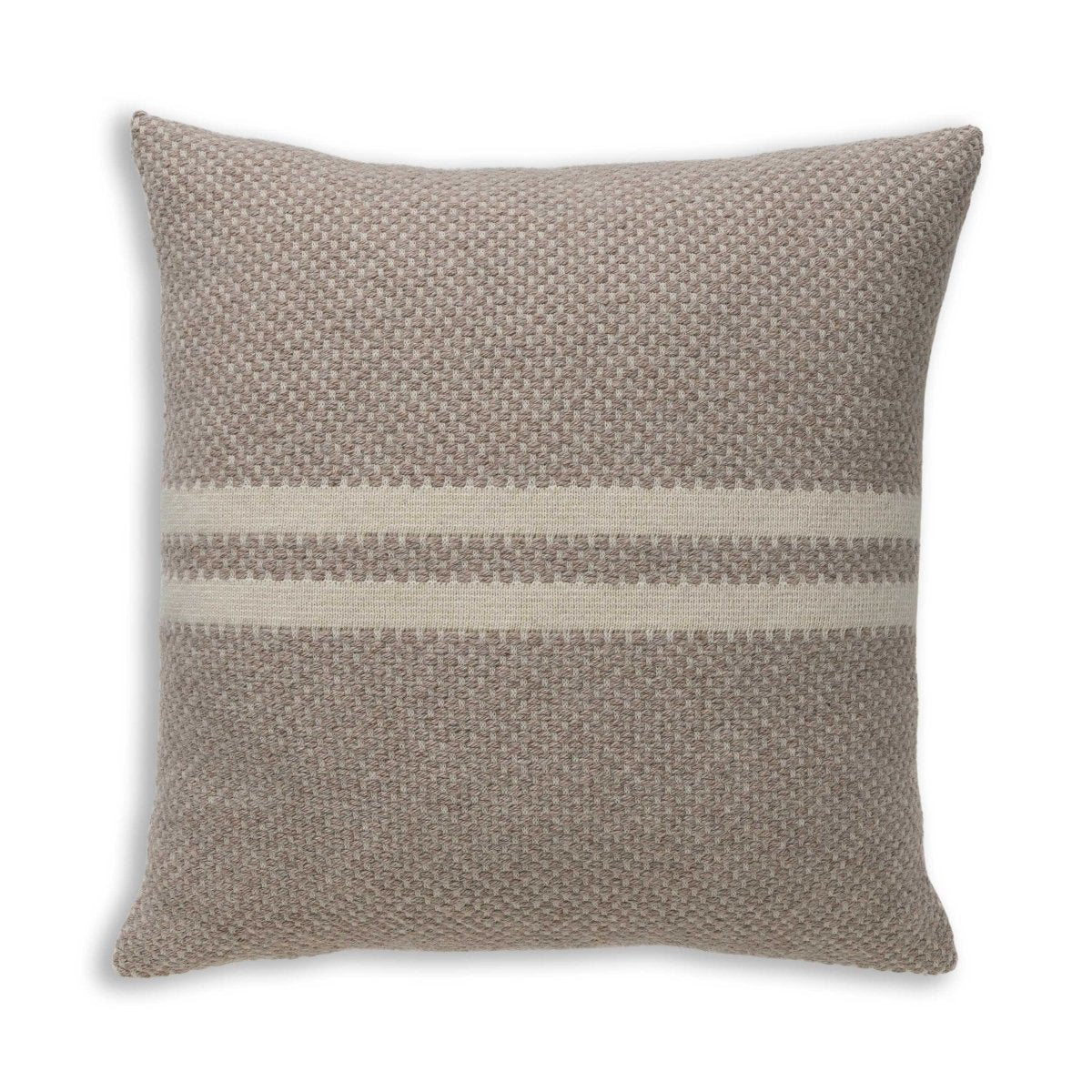 Big Sur Square Pillow in Light Taupe / Ivory | Alicia Adams Alpaca at Fig Linens and Home