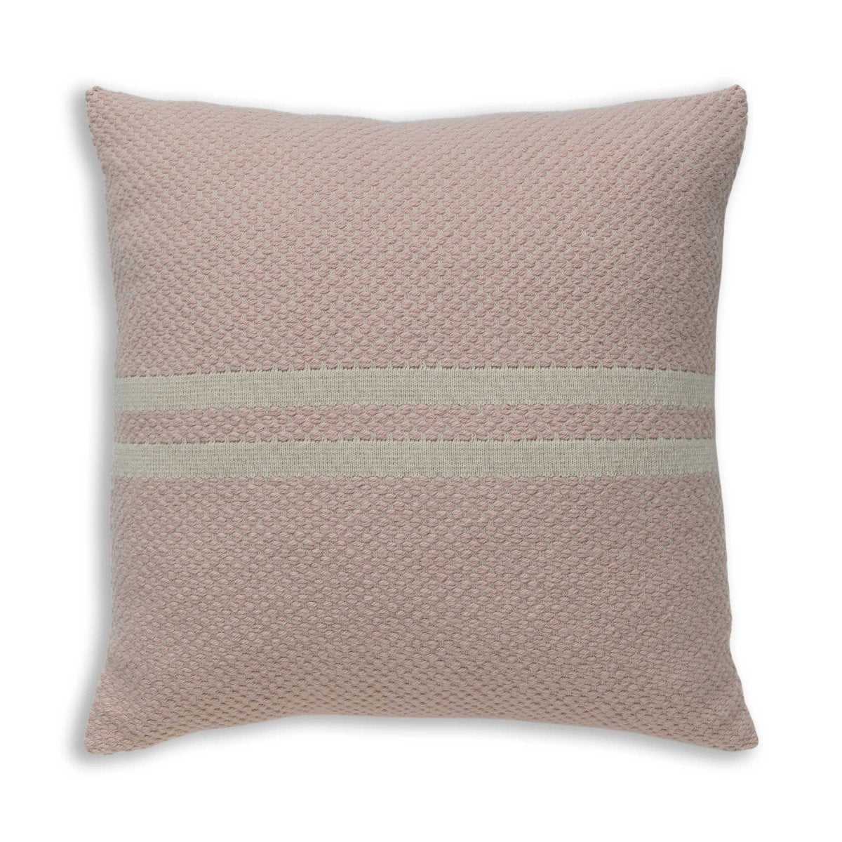 Big Sur Square Pillow in Pink Powder / Ivory | Alicia Adams Alpaca at Fig Linens and Home