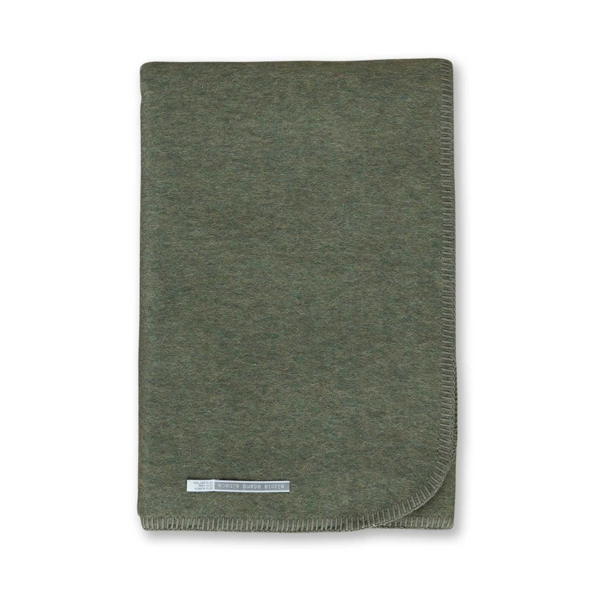 Field Throw Blanket in Forest Green | Alicia Adams Alpaca at Fig Linens and Home