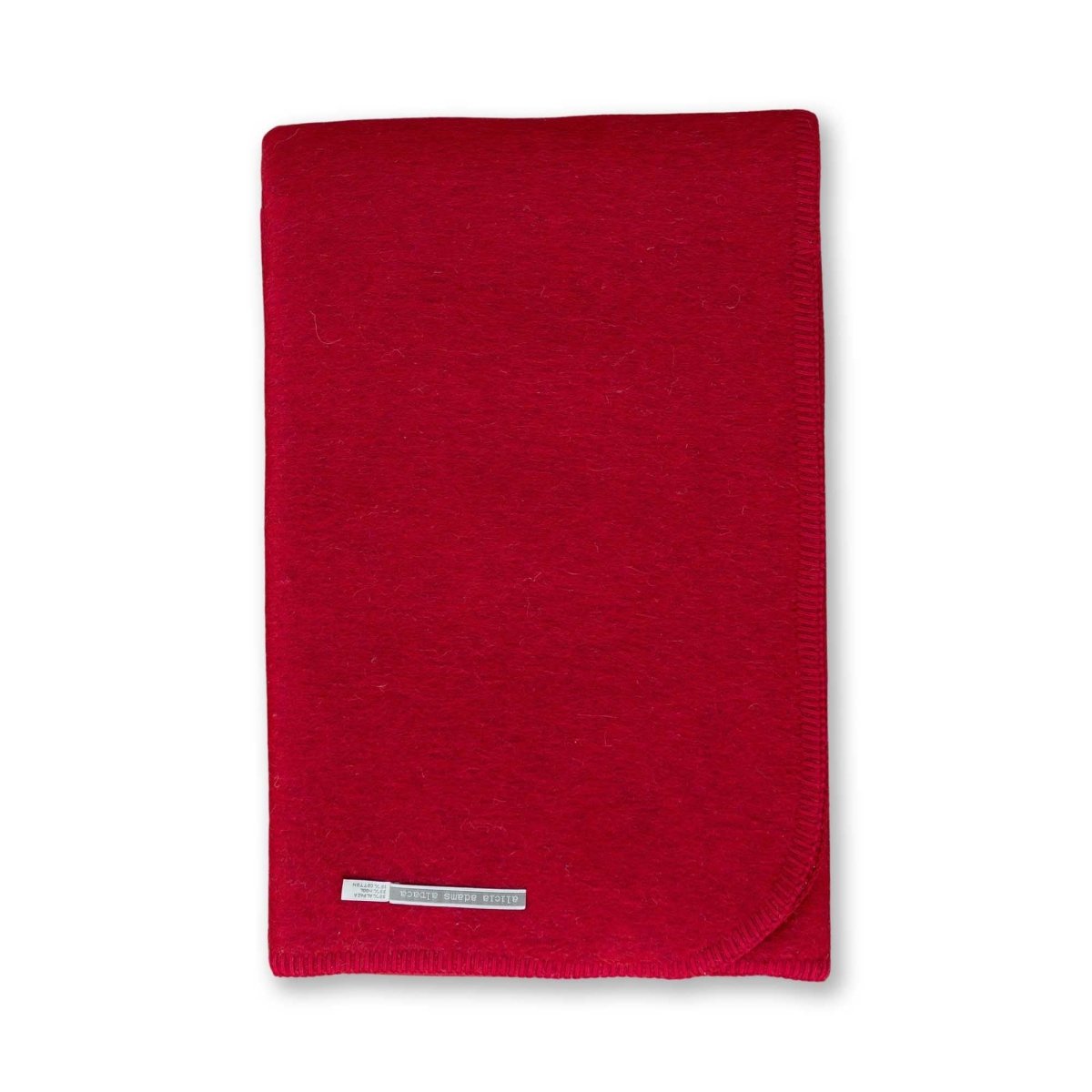 Field Throw Blanket in Scarlet | Alicia Adams Alpaca at Fig Linens and Home