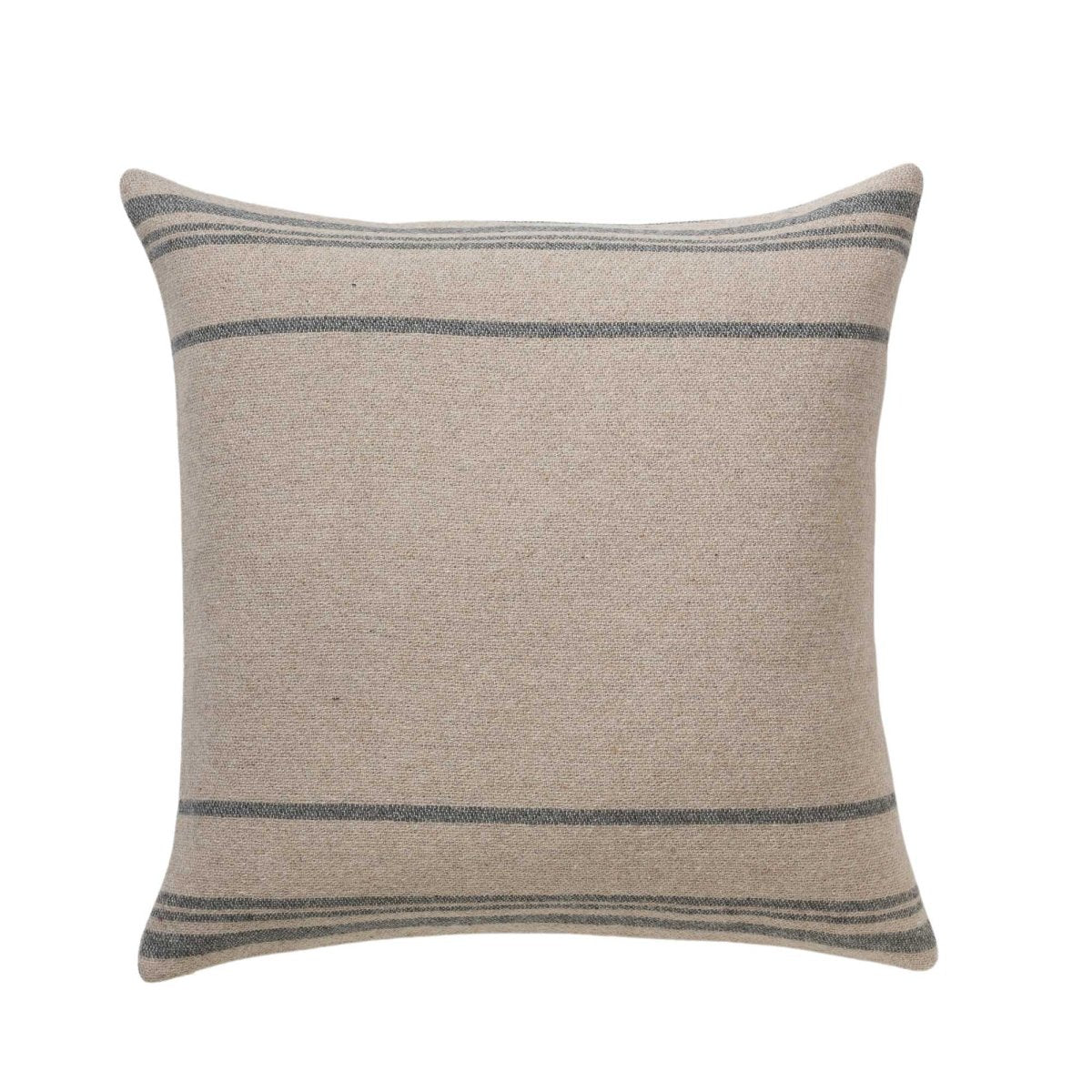 Mazing Euro Pillow in Light Taupe / Dark Grey | Alicia Adams Alpaca at Fig Linens and Home