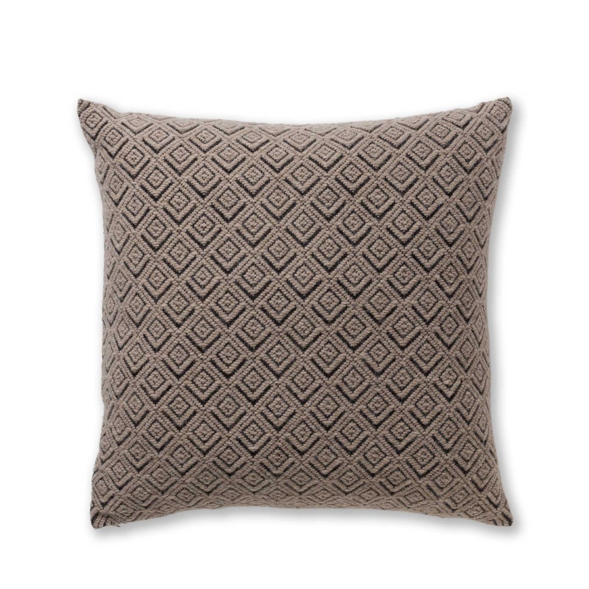 Mystic Euro Pillow in Light Taupe / Black | Alicia Adams Alpaca at Fig Linens and Home