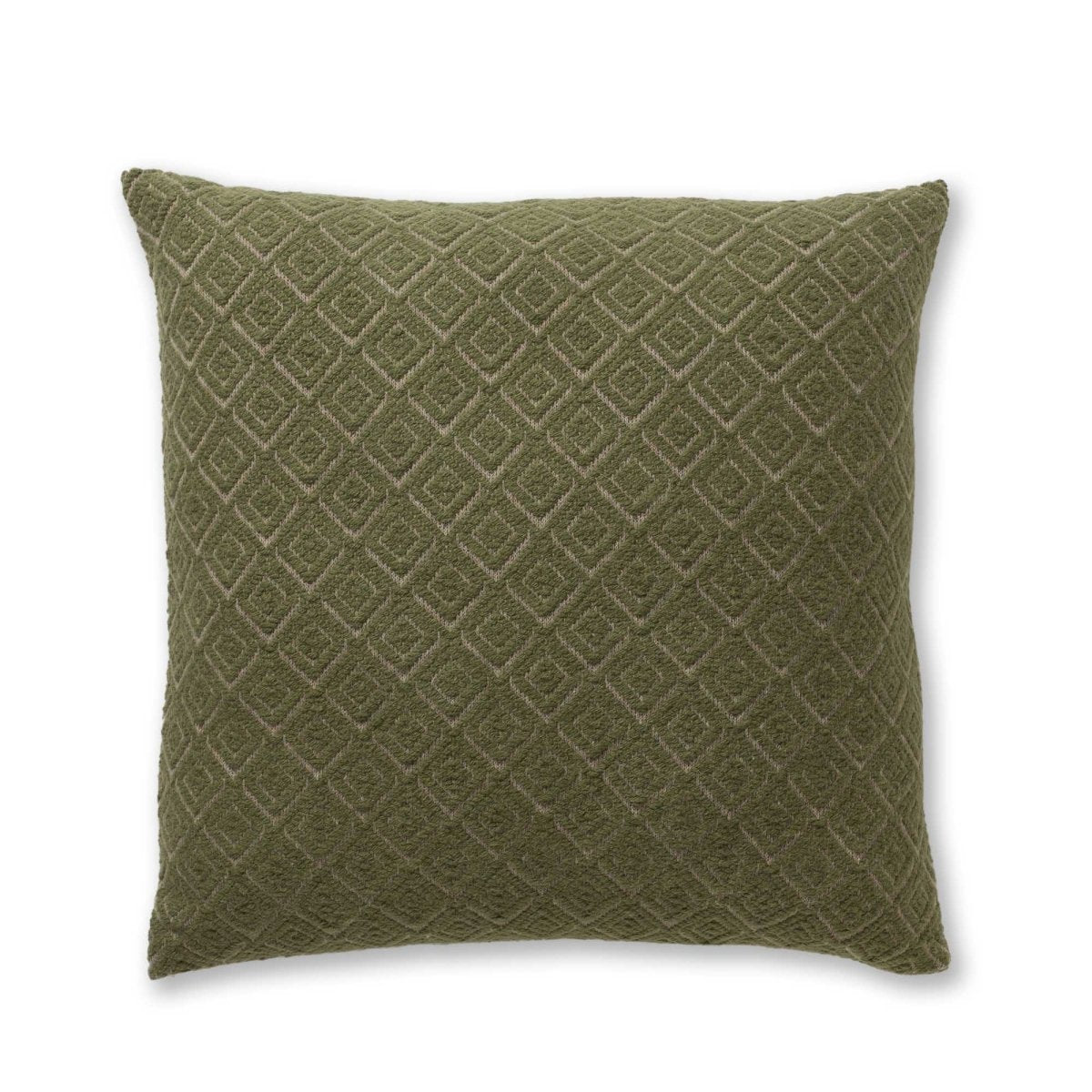 Mystic Euro Pillow in Light Taupe / Hunter | Alicia Adams Alpaca at Fig Linens and Home