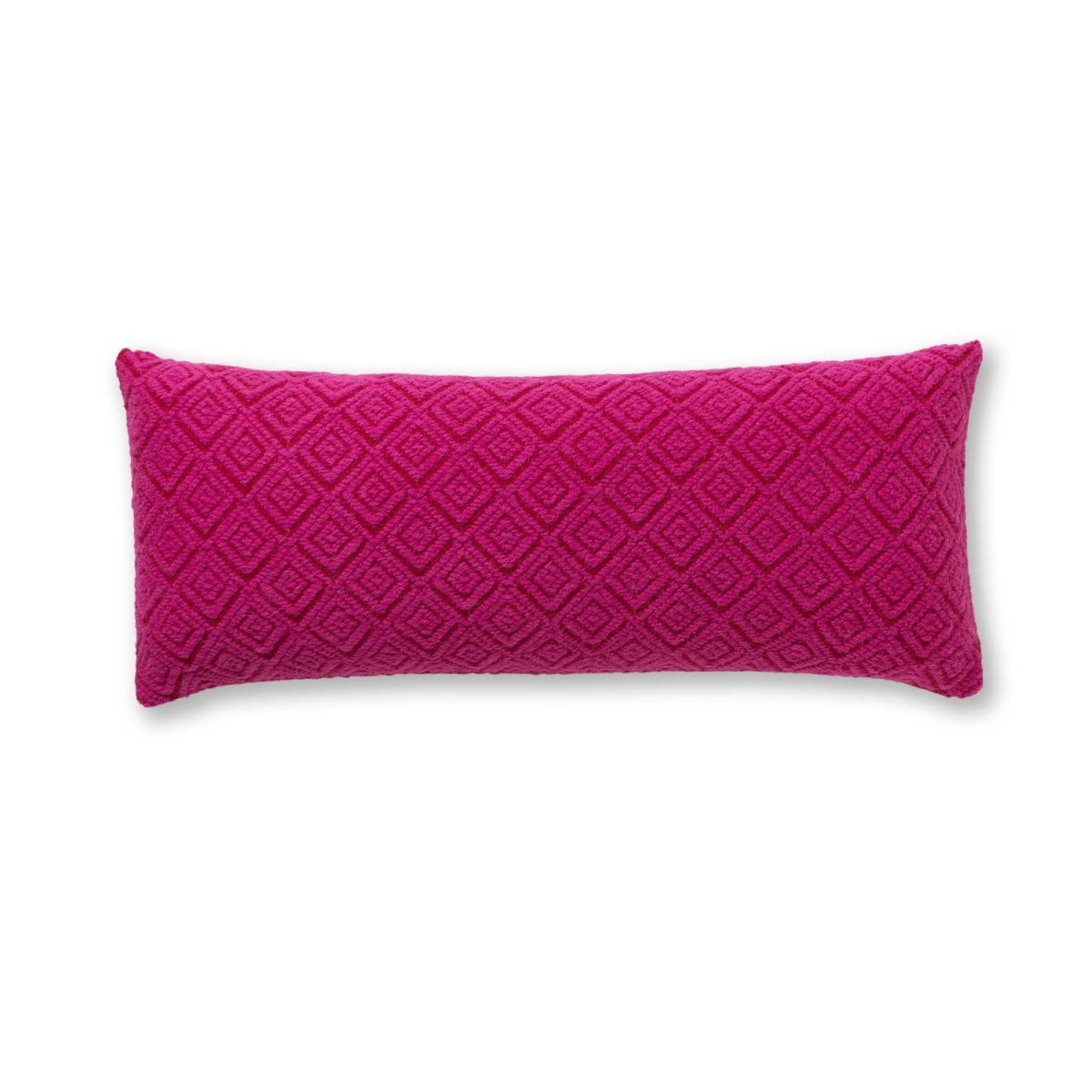 Mystic Long Lumbar Pillow in Shocking Pink / Scarlet | Alicia Adams Alpaca at Fig Linens and Home