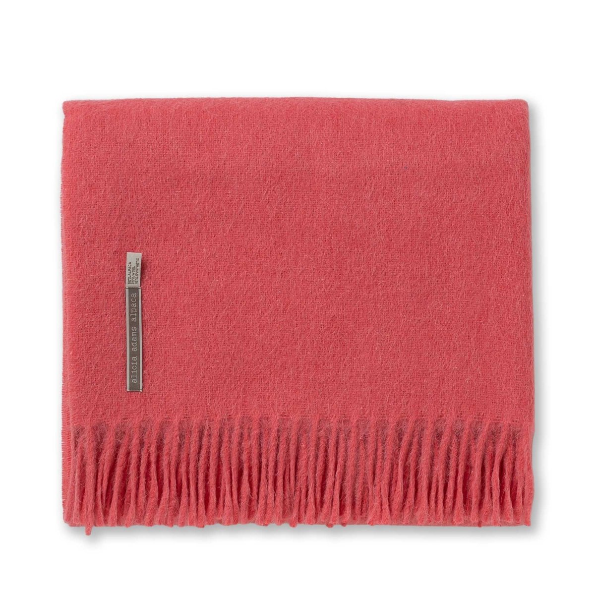 Coral Throw Blanket - Alicia Adams Alpaca Patmos Throw at Fig Linens and Home