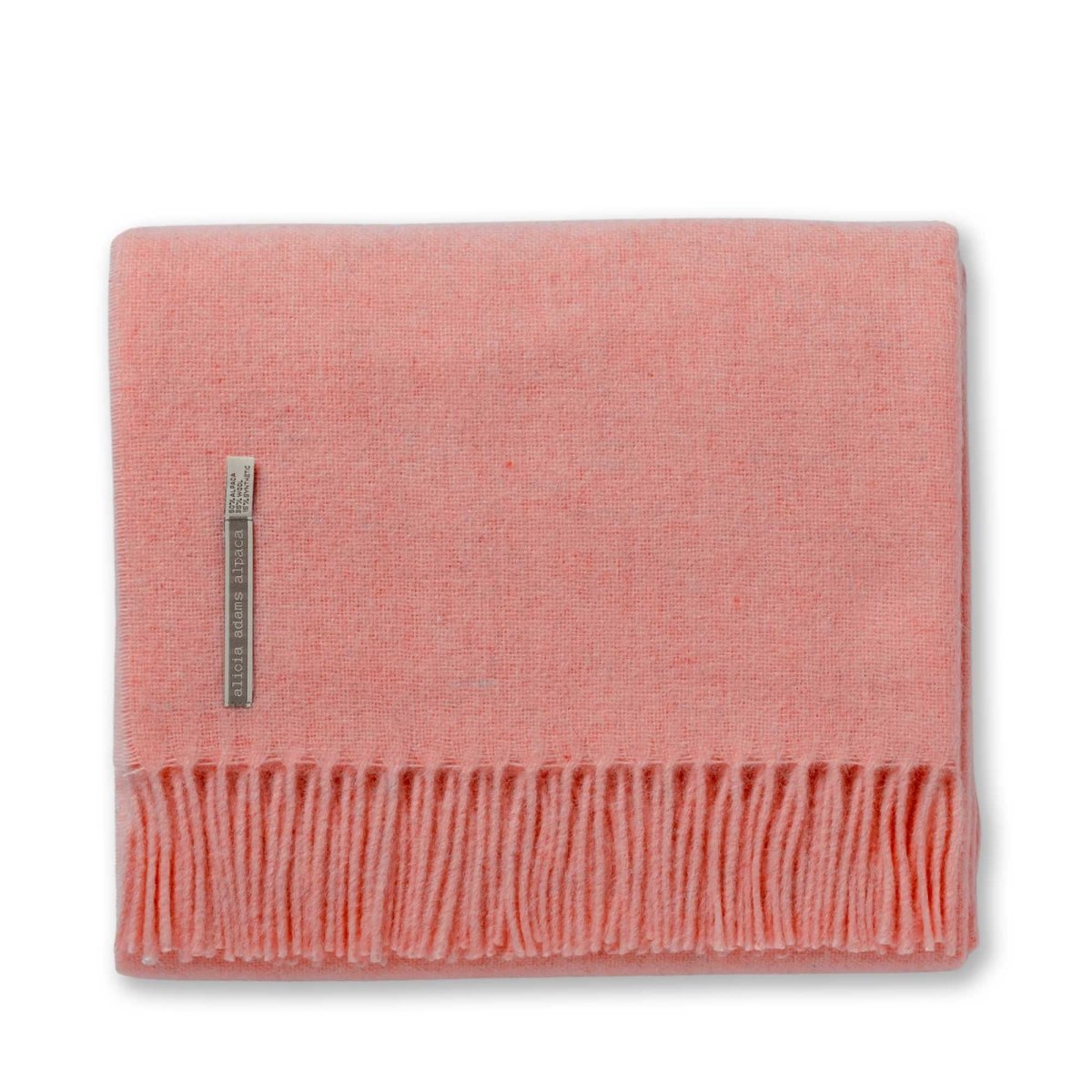 Peach Throw Blanket - Alicia Adams Alpaca Patmos Throw at Fig Linens and Home