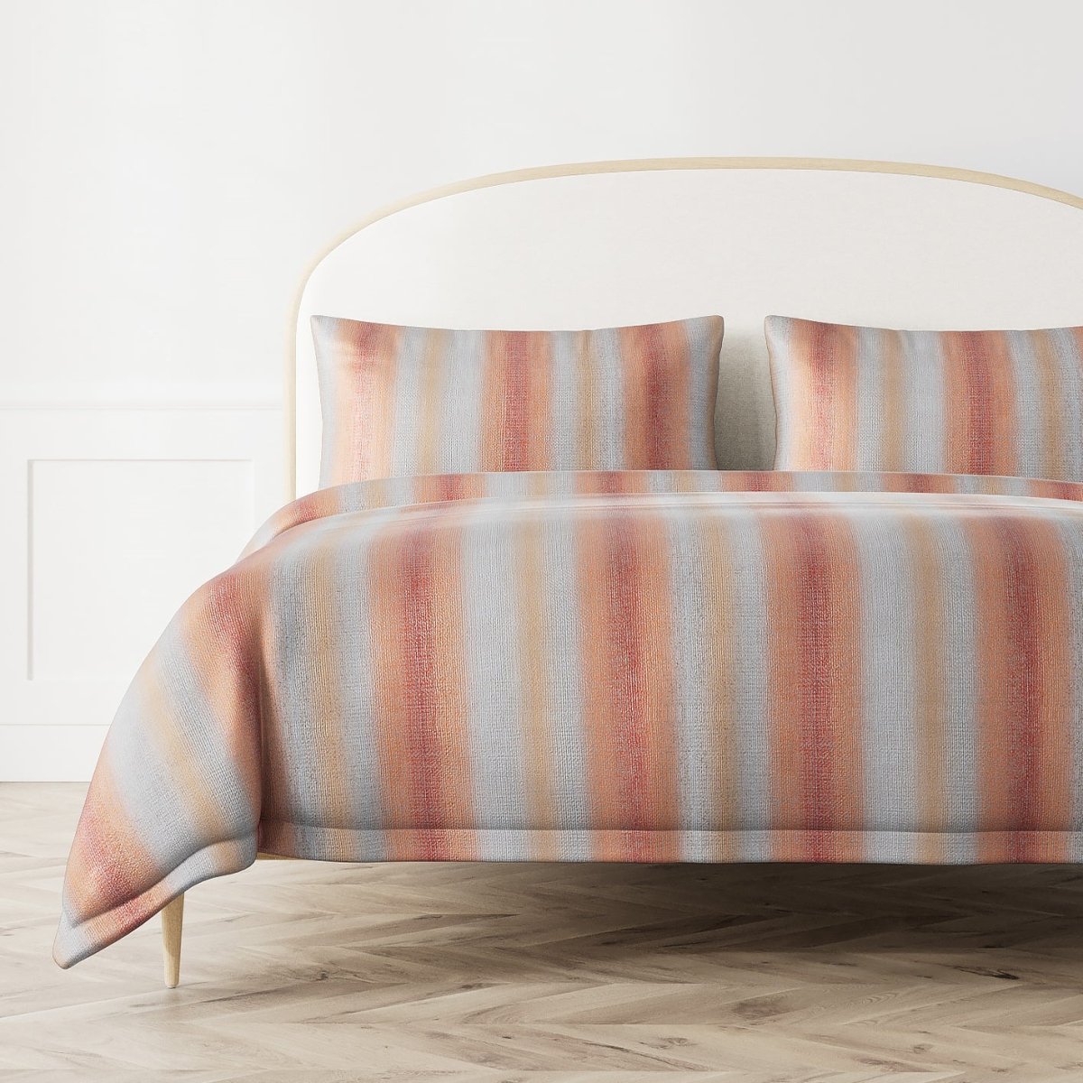 Anguilla Shrimp Duvet Covers and Shams at Fig Linens and Home 1