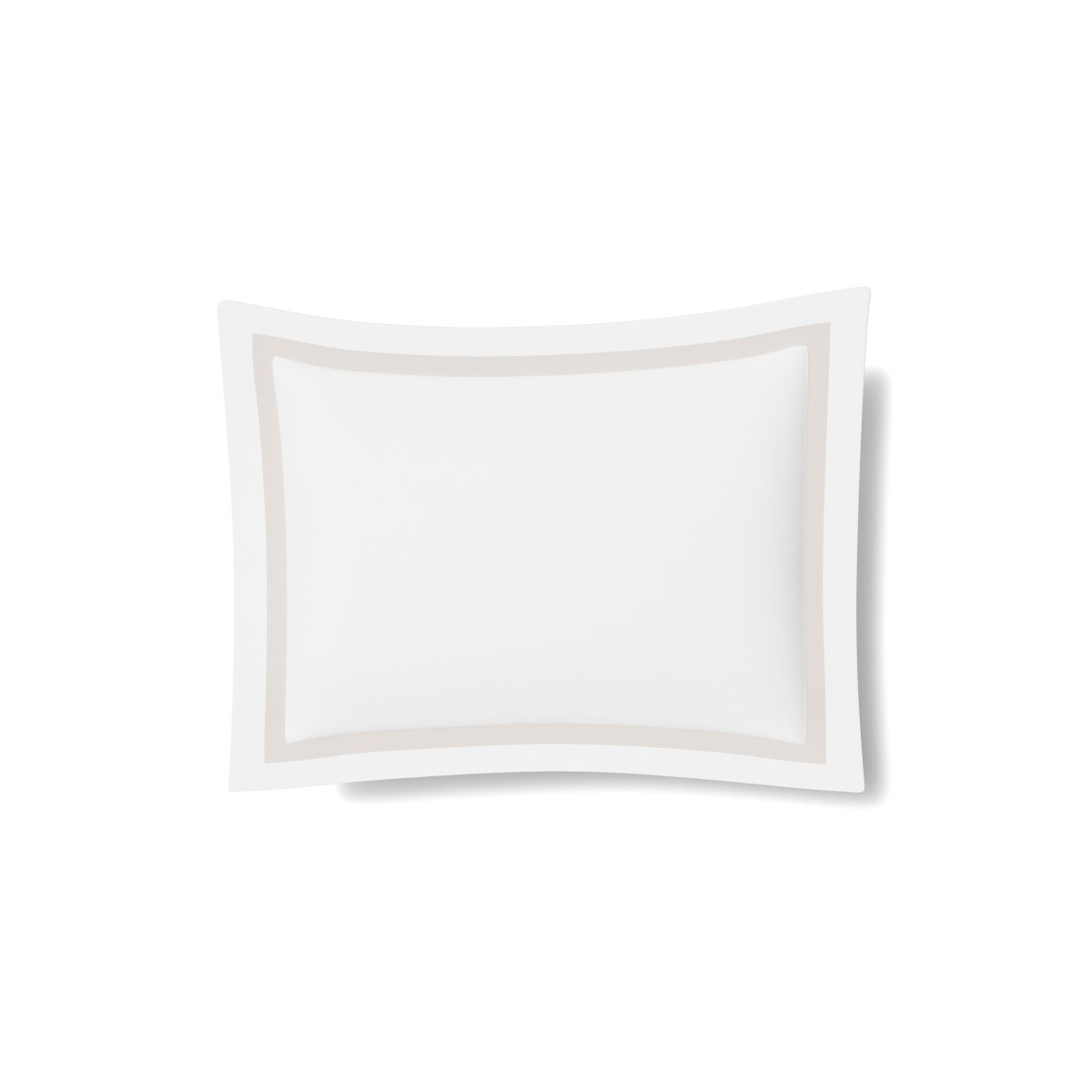 Pillow Sham in White and Silver | Ready-to-Bed 2.0 Cotton & Trim Pillow Shams by Ann Gish