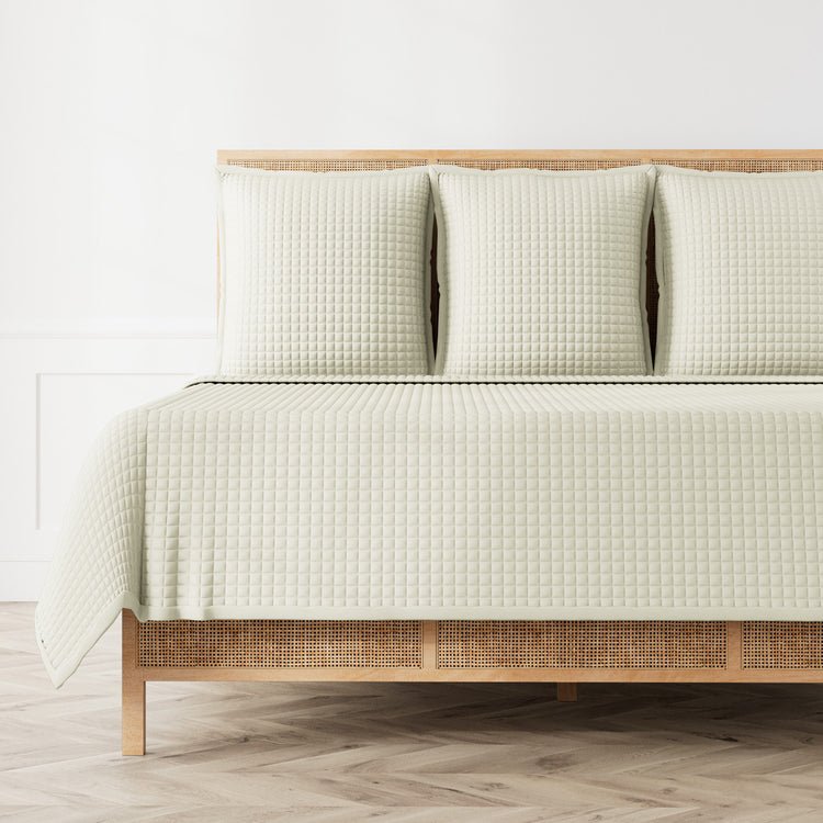 Quilted Coverlet - Ann Gish Ready-to-Bed 2.0 Bedding in Champagne at Fig Linens and Home