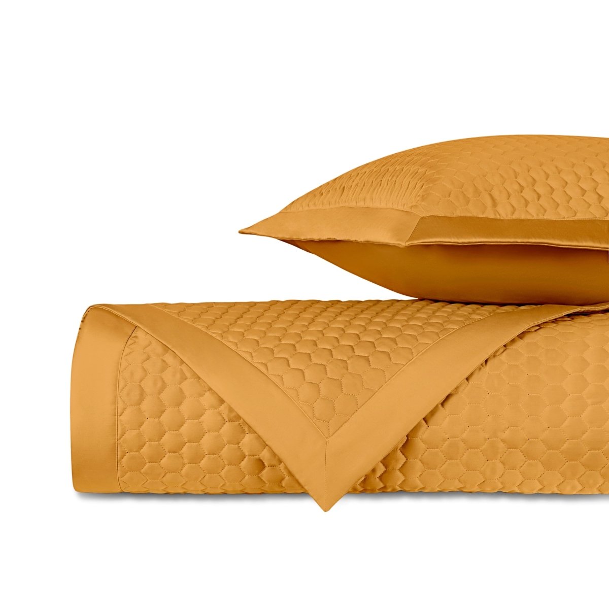 APIARY Quilted Coverlet in Marigold by Home Treasures at Fig Linens and Home