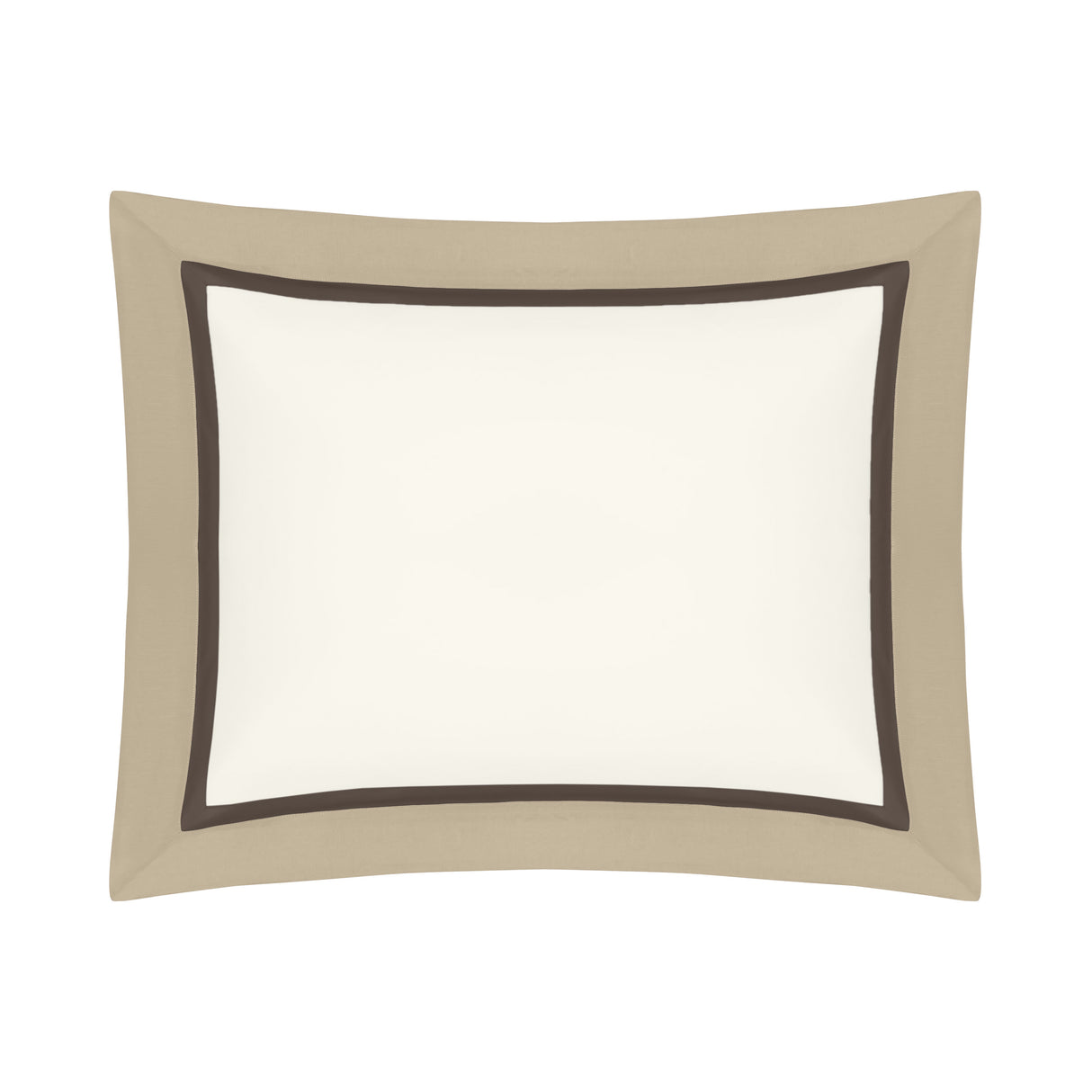 BORDERS BD SHAM - IVORY / CHOCOLATE / CANDLELIGHT