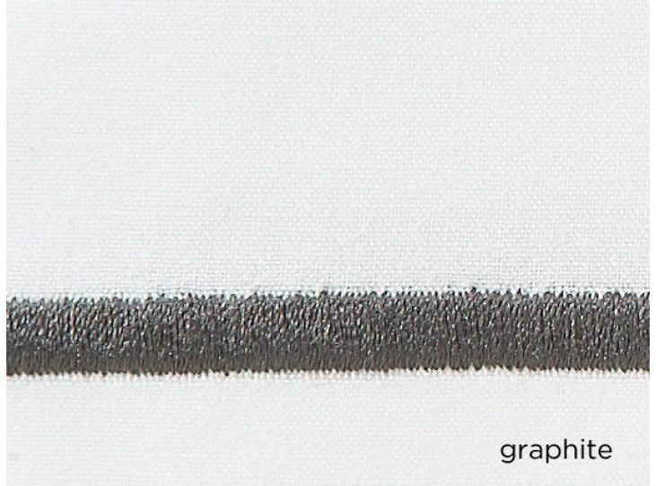 Peacock Alley Boutique Shams by Peacock Alley - Standard Sham 20x26" Graphite at FIG LINENS AND HOME - 11