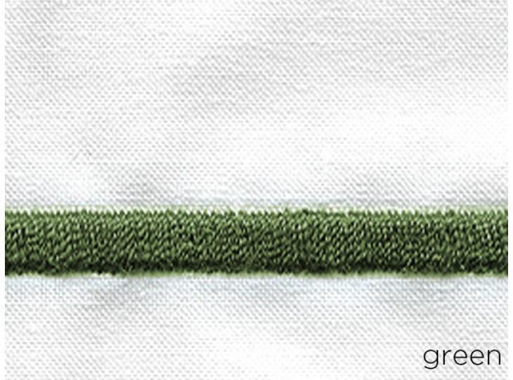 Peacock Alley Boutique Shams by Peacock Alley - Standard Sham 20x26" Green at FIG LINENS AND HOME - 6