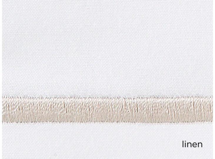 Fig Linens - Peacock Alley Bedding - Bouquet - White duvet with linen