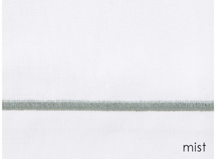 Fig Linens - Peacock Alley Bedding - Bouquet - White duvet with mist