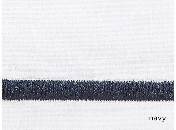 Peacock Alley Boutique Shams by Peacock Alley - Standard Sham 20x26" Navy at FIG LINENS AND HOME - 14