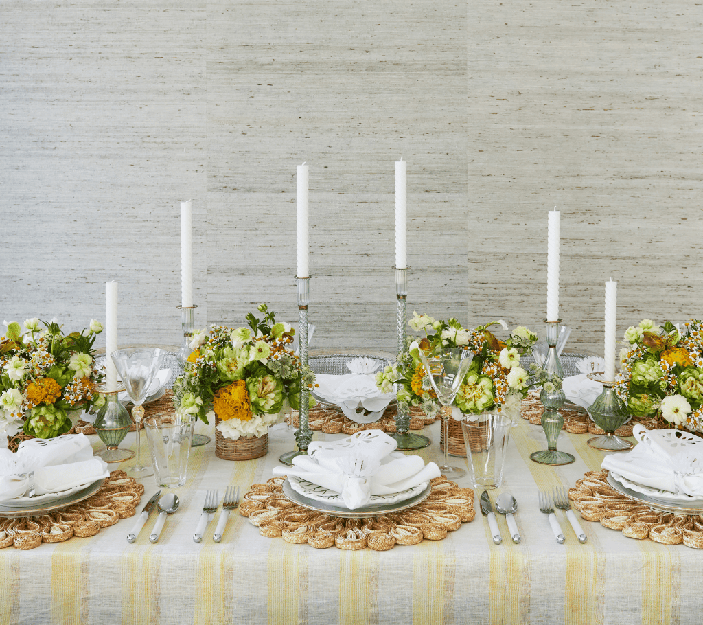 Ripple Green Candlestick Detail 3 | Kim Seybert at Fig Linens and Home