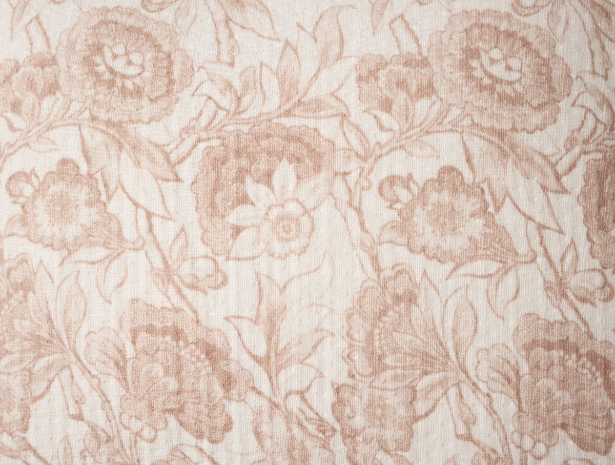 Balboa Organic Matelasse Print Pillow Cover by Coyuchi - Antique Rose and Undyed - View 3