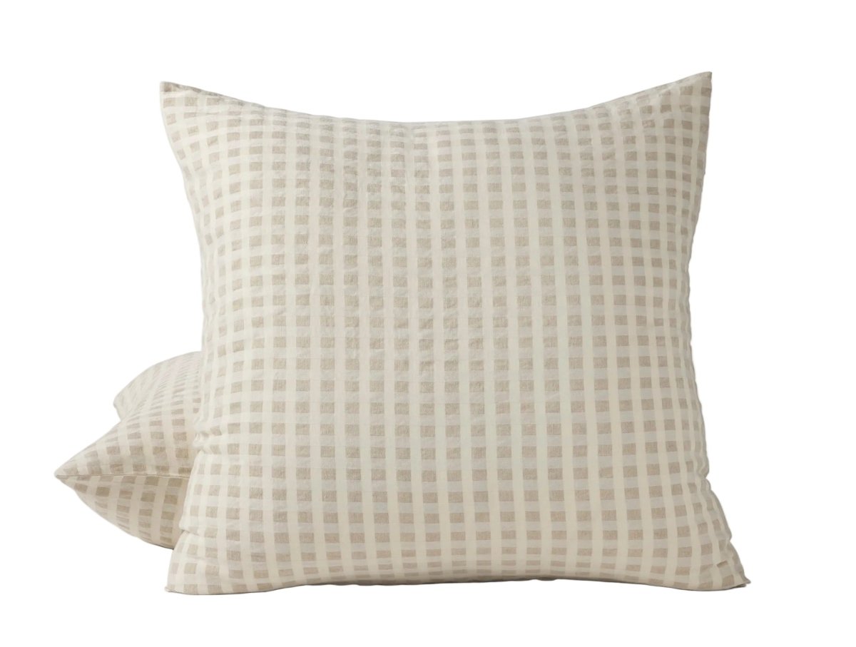 Euro Square Sham - Coyuchi Birch Undyed Organic Bedding at Fig Linens and Home