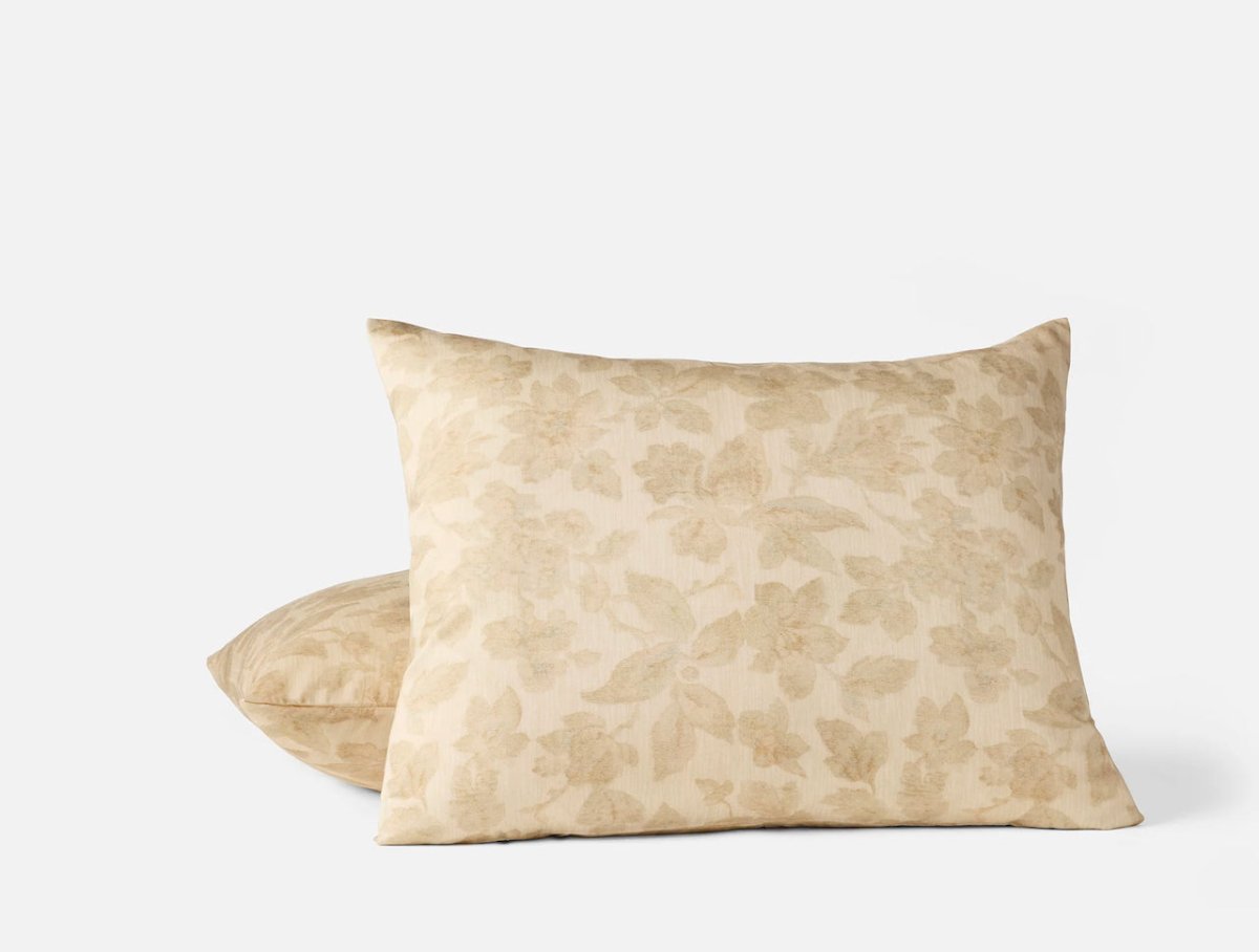Standard Sham - Camellia Amber Organic Print Bedding by Coyuchi at Fig Linens and Home