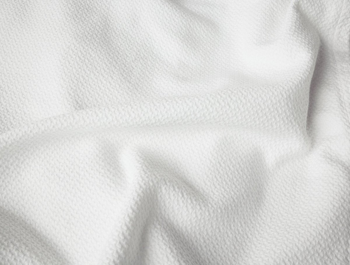 Swatch - Coyuchi Classic Organic Cotton White Blankets at Fig Linens and Home 1