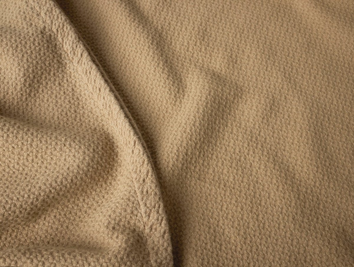Swatch - Coyuchi Classic Organic Cotton Fawn Blankets at Fig Linens and Home 1