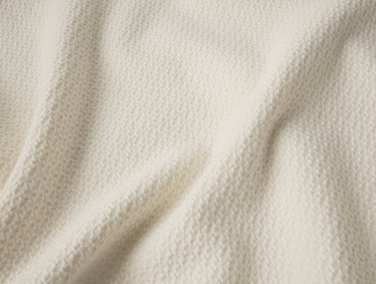 Swatch - Coyuchi Classic Organic Cotton Undyed Blankets at Fig Linens and Home 2