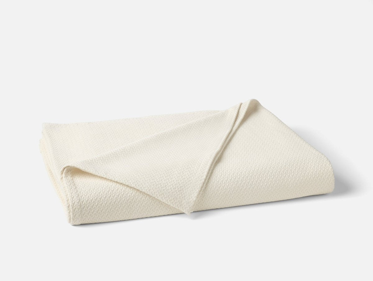 Blanket - Coyuchi Classic Organic Cotton Undyed Blankets at Fig Linens and Home