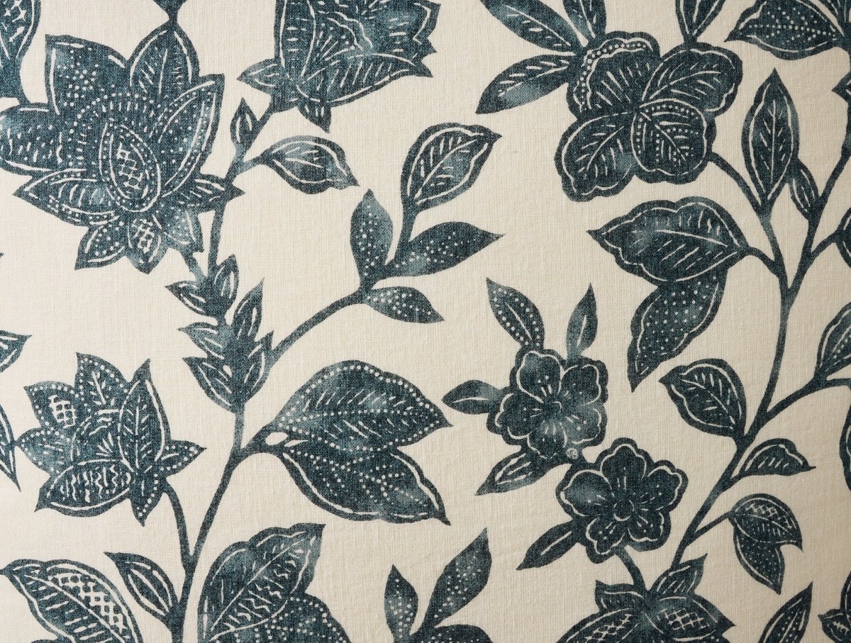 Ophelia Print Midnight Indigo Euro Sham 3 | Coyuchi at Fig Linens and Home