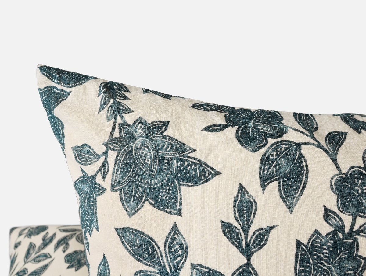 Ophelia Print Midnight Indigo Euro Sham 2 | Coyuchi at Fig Linens and Home