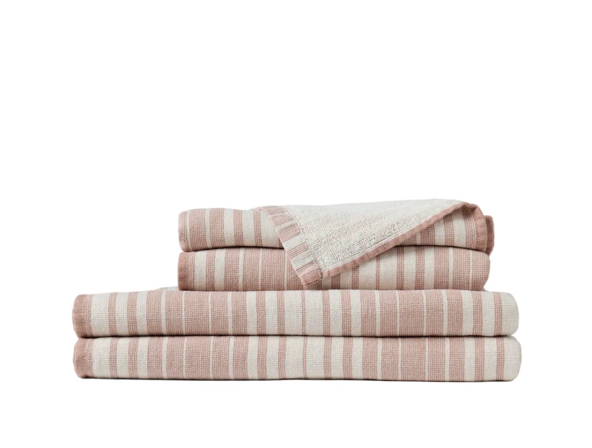 Sycamore Organic Cotton Linen Towels by Coyuchi - Flax and Praline at Fig Linens and Home - View 1