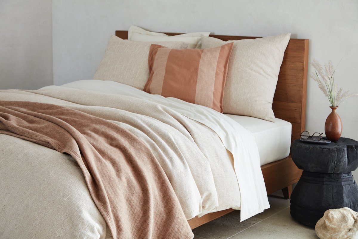 Nutmeg Toro Canyon Organic Bedding by Coyuchi | Fig Linens and Home