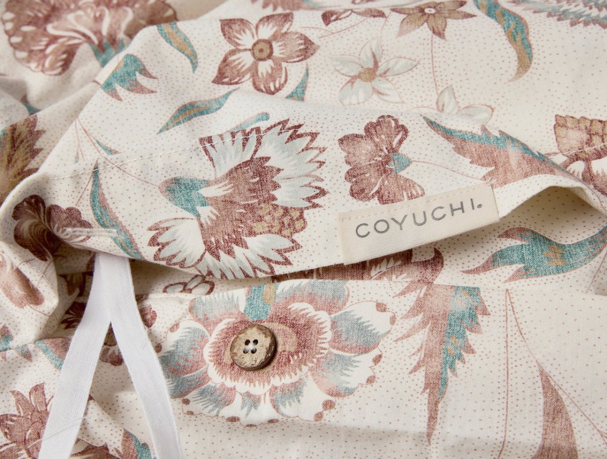 Duvet Pattern View 2 - Viola Print Coyuchi Organic Bedding at Fig Linens and Home