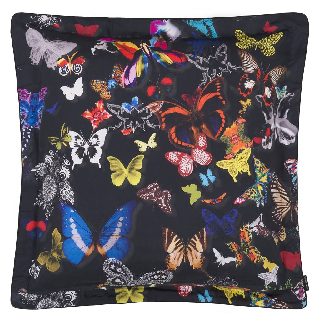 Reverse of Euro Shams - Christian Lacroix Butterfly Parade Opalin Bedding