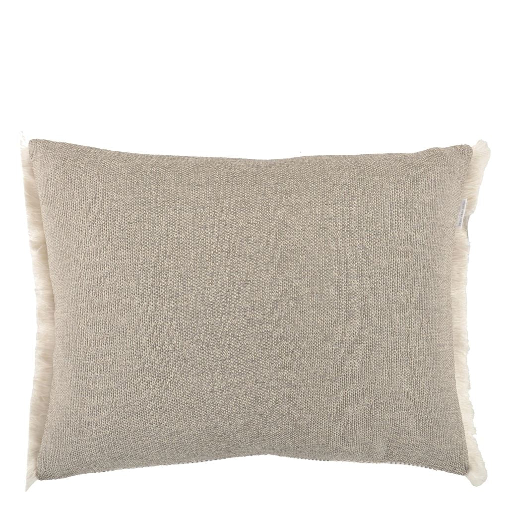 Delray Graphite Outdoor Decorative Pillow by Designers Guild 18 x 24in Graphite at FIG LINENS AND HOME 2