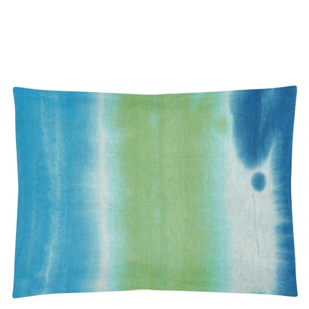 Designers Guild Brera Arte Cobalt Decorative Pillow 18" x 24" Decorative Pillow Cobalt at FIG LINENS AND HOME 3