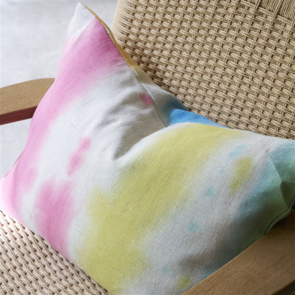 Designers Guild Brera Arte Fuchsia Decorative Pillow 18" x 24" Decorative Pillow Fuchsia at FIG LINENS AND HOME 2