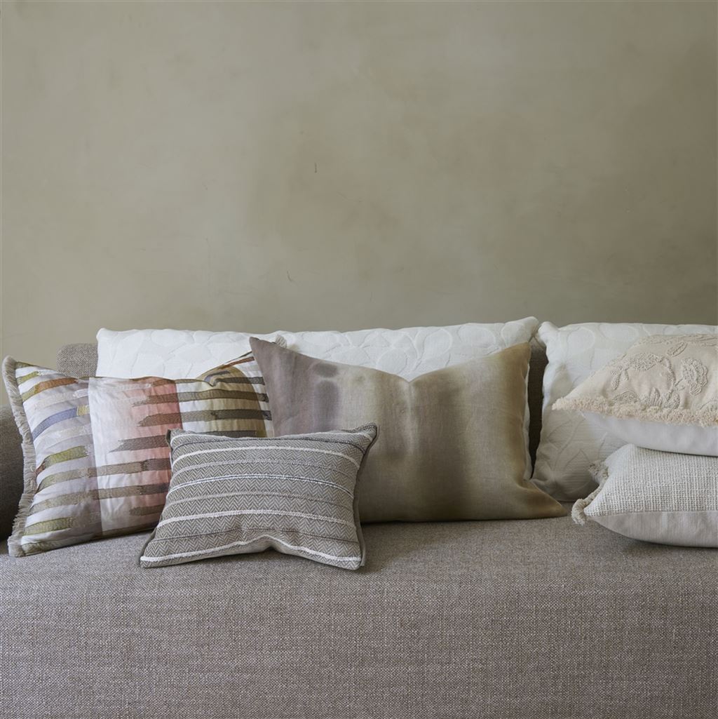 Designers Guild Brera Arte Linen Decorative Pillow 18" x 24" Decorative Pillow Linen at FIG LINENS AND HOME 3