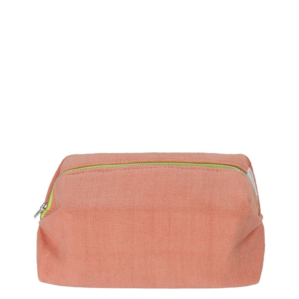 Designers Guild Brera Lino Papaya Toiletry Bag