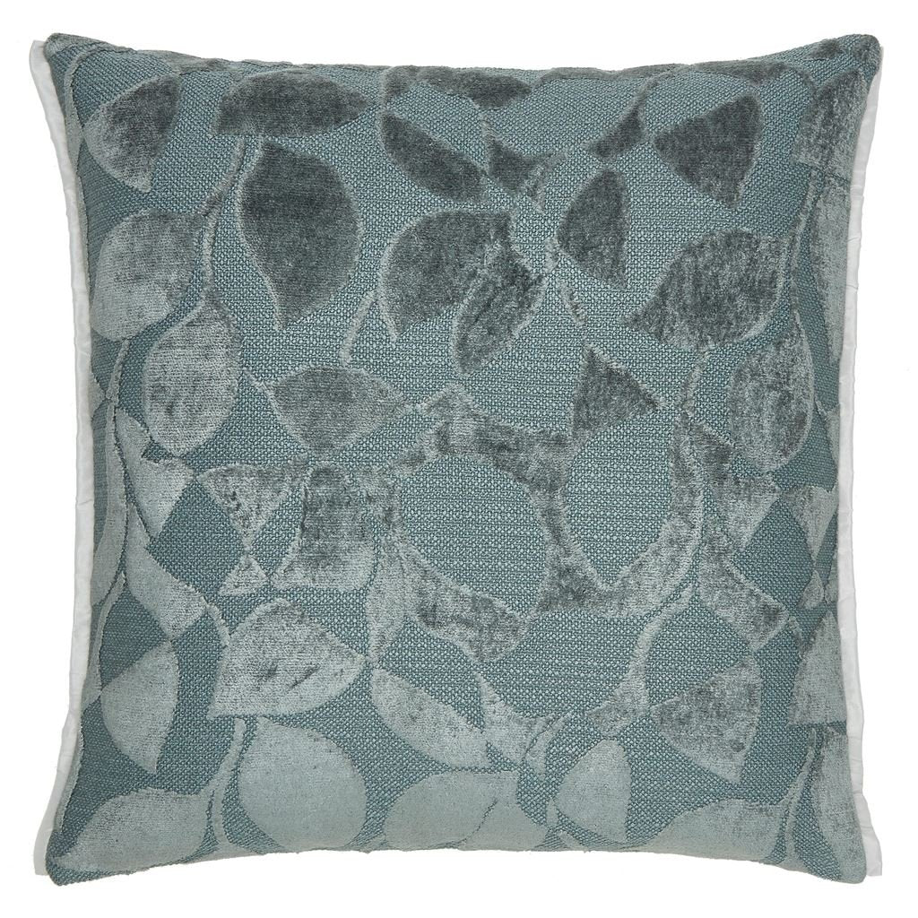Designers Guild Celandine Indigo Decorative Pillow 20" x 20" Decorative Pillow Indigo at FIG LINENS AND HOME 2