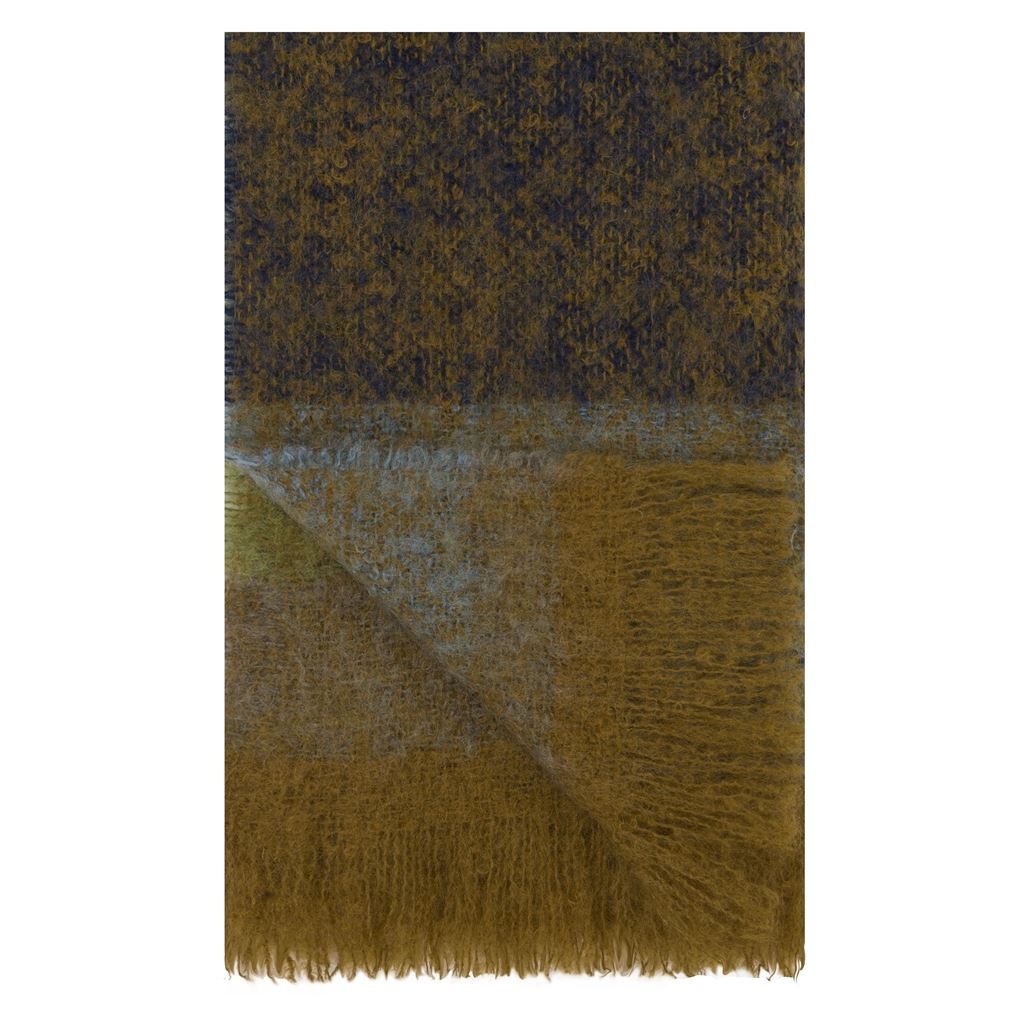 Designers Guild Mikome Indigo Mohair Throw at Fig Linens and Home - 4